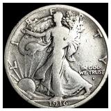 1916 Walking Liberty Half Dollar LIGHTLY CIRCULATE