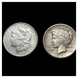 [2] 1881-1921 Morgan & Peace Silver Dollar Lot