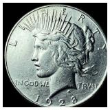 1928-S Silver Peace Dollar CLOSELY  UNCIRCULATED