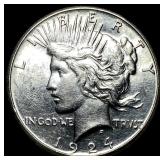 1924-S Silver Peace Dollar UNCIRCULATED