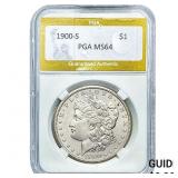 1900-S Morgan Silver Dollar PGA MS64