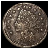 1863 Civil War Token I. & C. Taylor Detroit  NEAR