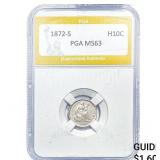 1872-S Seated Liberty Half Dime PGA MS63