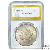 1880-O Morgan Silver Dollar PGA MS64