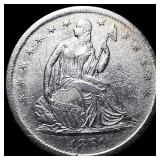 1861-S Silver Half Dollar CLOSELY  UNCIRCULATED