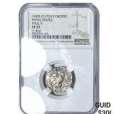 1605-21 Papal States Italy Paul V Silver Grosso