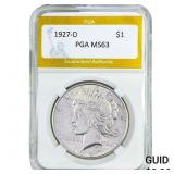 1927-D Silver Peace Dollar PGA MS63
