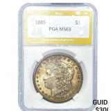 1885 Morgan Silver Dollar PGA MS63