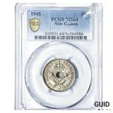 1945 New Guinea Silver Shilling PCGS MS64