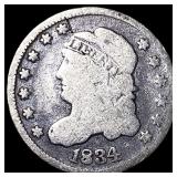 1834 Capped Bust Half Dime LIGHTLY CIRCULATED
