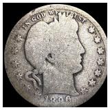 1896-O Silver Barber Quarter NICELY  CIRCULATED