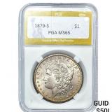 1879-S Morgan Silver Dollar PGA MS65