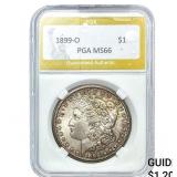 1899-O Morgan Silver Dollar PGA MS66