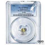 ND Dutch India Tuticorin .34g Gold Fanam FR.1517