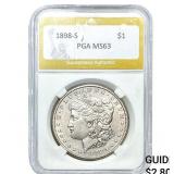 1898-S Morgan Silver Dollar PGA MS63