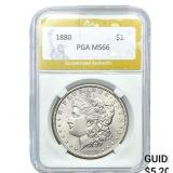 1880 Morgan Silver Dollar PGA MS66