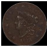 1828 Coronet Head Large Cent LIGHTLY  CIRCULATED