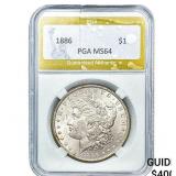 1886 Morgan Silver Dollar PGA MS64