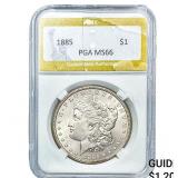 1885 Morgan Silver Dollar PGA MS66