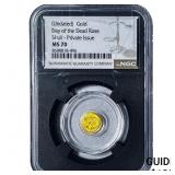 Day of the Dead Rose Skull 1/200oz Gold Pri. Iss.