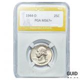 1944-D Washington Silver Quarter PGA MS67+