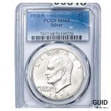 1974-S Eisenhower Dollar PCGS MS68 Silver