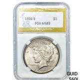 1926-S Silver Peace Dollar PGA MS63