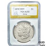 1878 7/8TF Morgan Silver Dollar PGA AU50 Strong