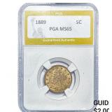 1889 Liberty Victory Nickel PGA MS65