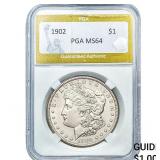 1902 Morgan Silver Dollar PGA MS64