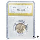 1927 Buffalo Nickel PGA MS66