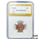 1889 Indian Head Cent PGA MS66RD