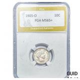 1905-O Barber Dime PGA MS65+