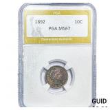 1892 Barber Dime PGA MS67