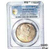 1937 Czechoslovakia Silver 20 Korun PCGS MS66