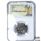 1574-89A France Paris Henry III BI Douzan NGC XF45