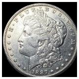 1887-S Silver Morgan Dollar CHOICE AU
