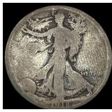 1918-S Silver Walking Liberty Half Dollar  NICELY