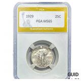 1929 Standing Liberty Quarter PGA MS65