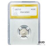1857-O Seated Liberty Half Dime PGA MS63