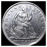 1853 Arrows Seated Liberty Half Dollar  CLOSELY U
