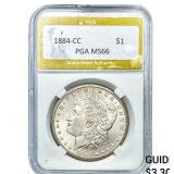 1884-CC Morgan Silver Dollar PGA MS66