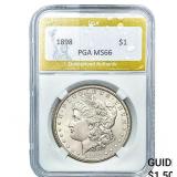 1898 Morgan Silver Dollar PGA MS66