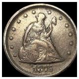 1875-S Silver Twenty Cent Piece ABOUT  UNCIRCULAT