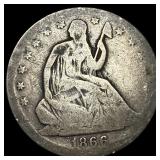 1866 Seated Liberty Half Dollar NICELY  CIRCULATE
