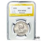 1925 Vancouver Half Dollar PGA MS66