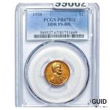 1956 Wheat Cent PCGS PR67 RD DDR FS-801