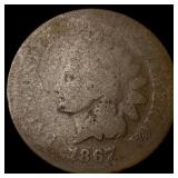 1867 Indian Head Cent NICELY CIRCULATED