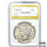 1927-D Silver Peace Dollar PGA MS63
