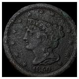 1850 Braided Hair Half Cent NEARLY  UNCIRCULATED